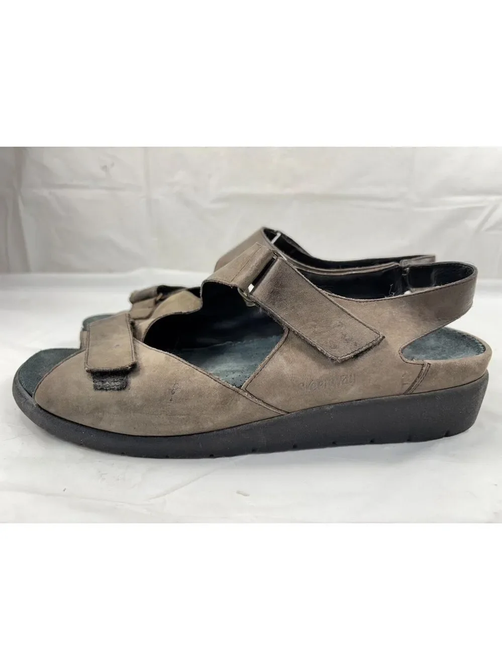 DUREA GREENWAY LEATHER SANDALS Women's size 8 brown
